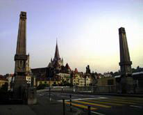 Ob�lisques du pont Bessi�res (Lausanne)