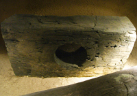 Jointure en chne de canalisation gallo-romaine