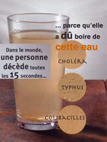 Dangers de l'eau contamine